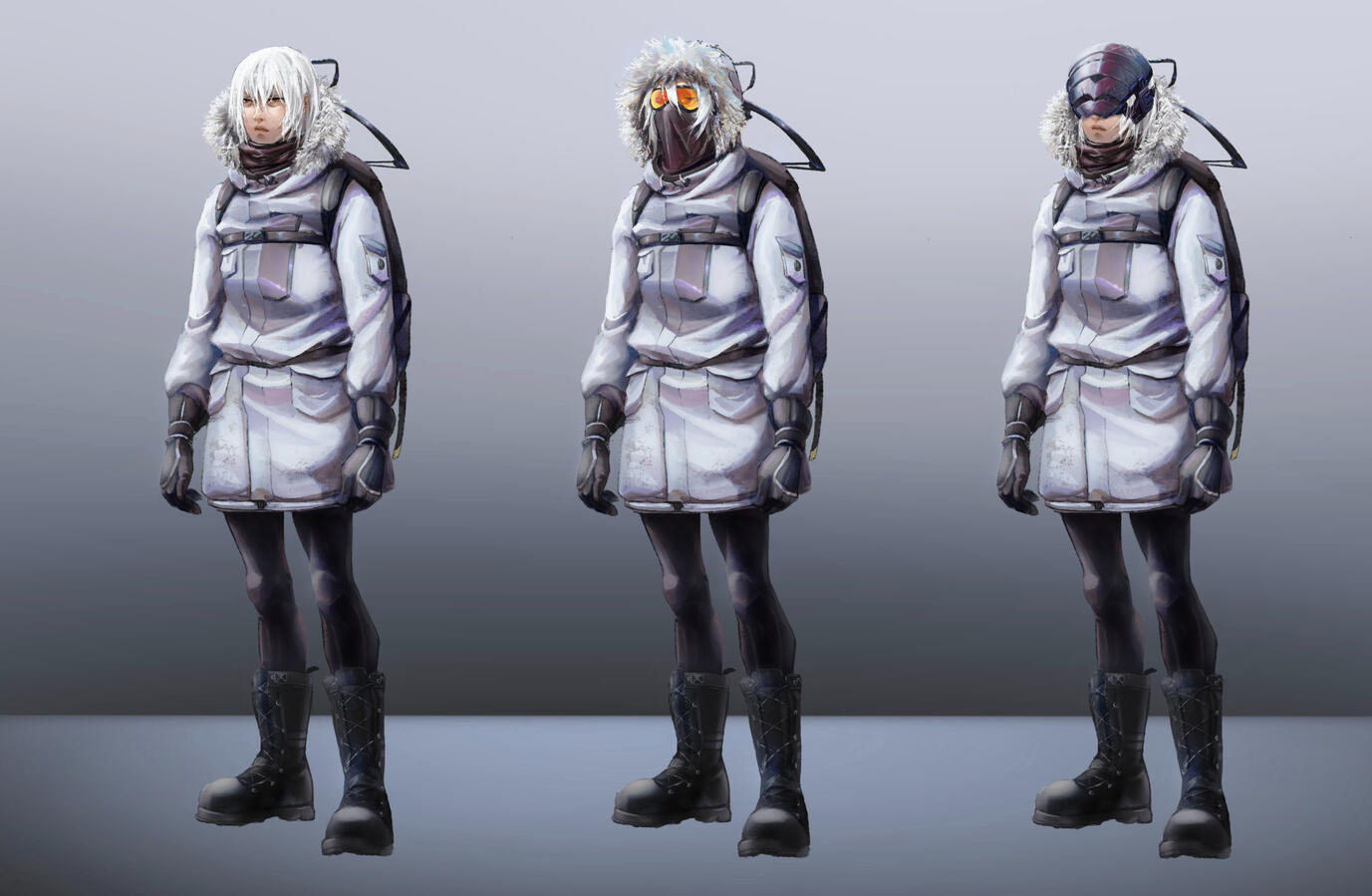 Character designs for Mor Larvae