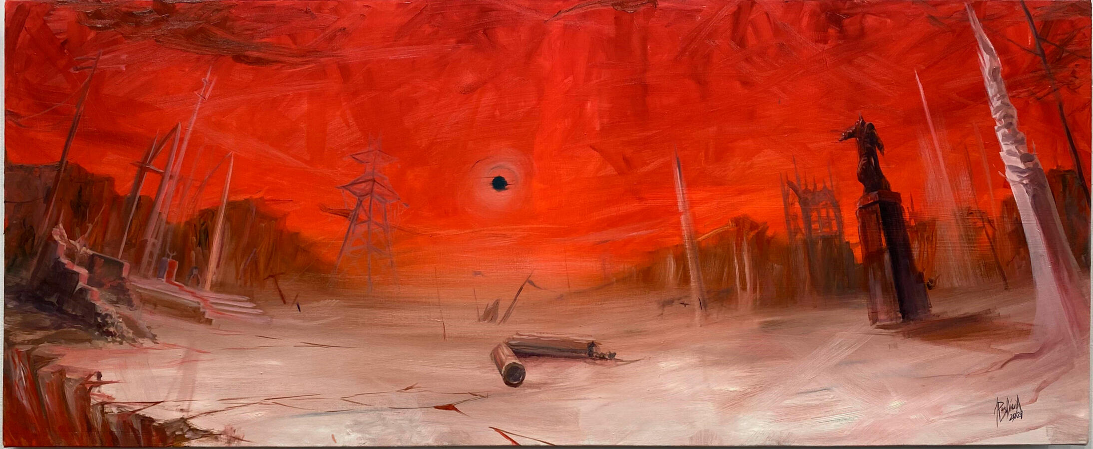 Ruins of the future Empire - oil on canvas, 2024